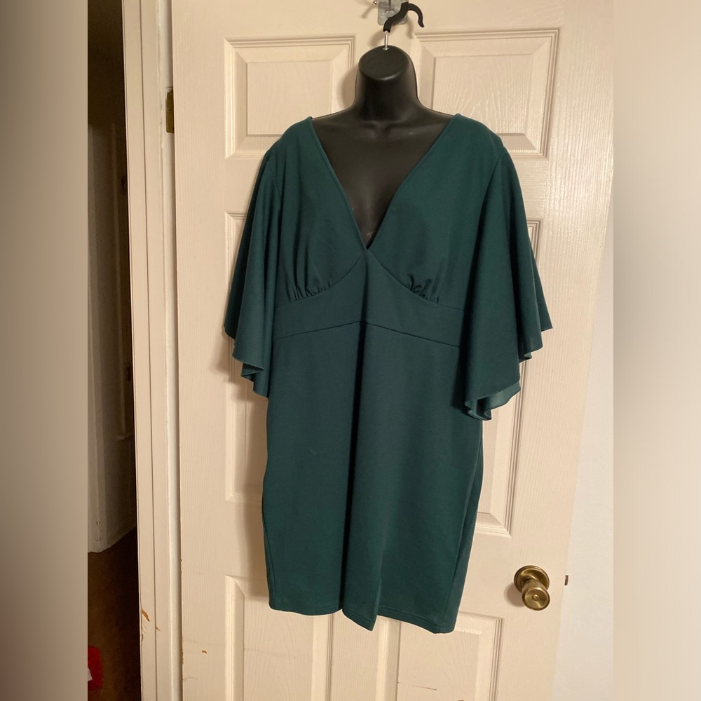 SHEIN Curve Deep Vneck Dress, Size 2X
